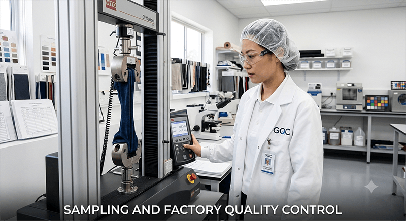 organic clothes sampling and kidswear factory quality control